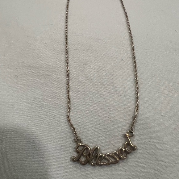 925 Silver 'Blessed' Necklace - Picture 9 of 14